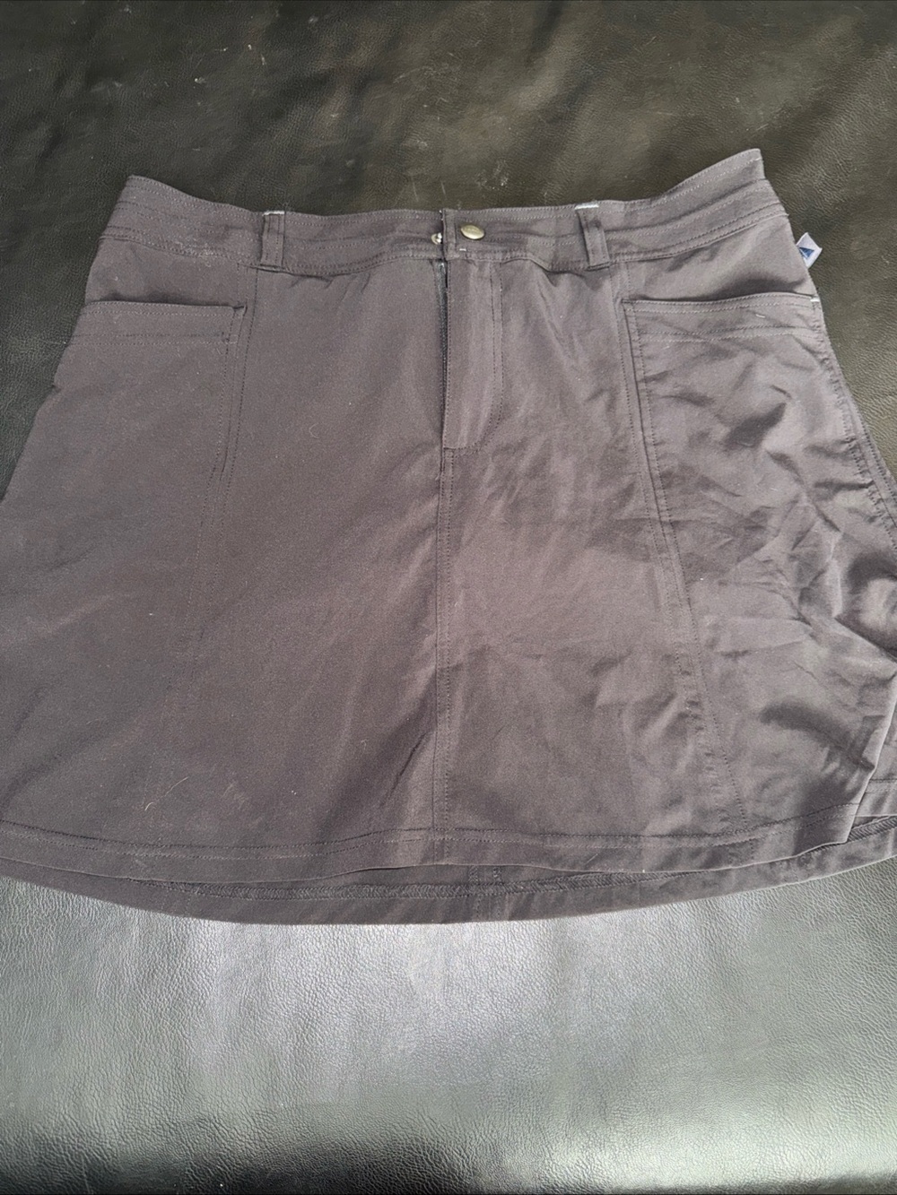 L.L. Bean Women's Black Athletic Skirt Size 14 Activewear Short with Pockets